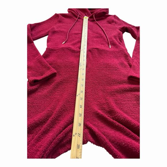 Yitty One Piece PJ Lounge Set Womens Medium Merlot Jumpsuit Pet Me Heart Pocket - Picture 11 of 12